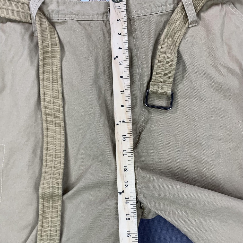 Regal Wear Cargo Shorts Mens 46 Khaki Belted Utility Pockets Y2K Baggy Hip Hop - Picture 9 of 16